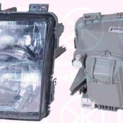 Headlight, H4/H1, with front fog light, for vehicles with headlight levelling (hydraulic), Left, Illuminance [lx]: 20, 2D1 941 015 (VW), 2D1 941 015A (VW)