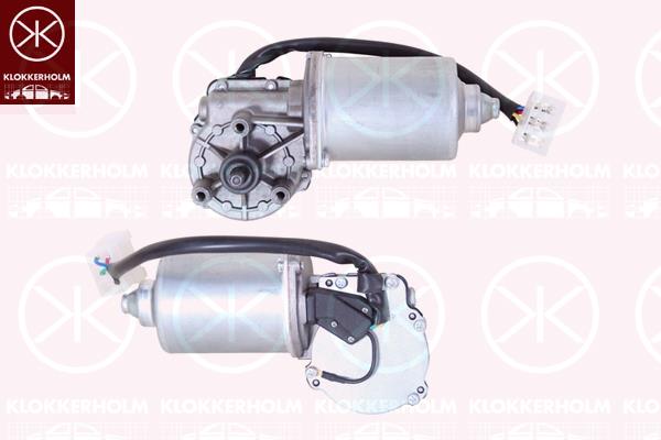 Wiper Motor, Front, Number of pins: 5, Voltage [V]: 12, 2D1 955 119 (VW), 2D1955119 (SKODA), A0048206542 (MERCEDES), A004820654264 (MERCEDES)