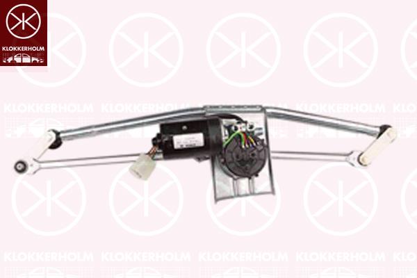 Window Cleaning System, Front, Set, with electric motor, for left-hand drive vehicles, 2D1 955 119 (VW), A0048206542 (MERCEDES), A004820654264 (MERCEDES), 2D1955603 (VW), A901 820 0181 (MERCEDES), A002820274164 (MERCEDES)