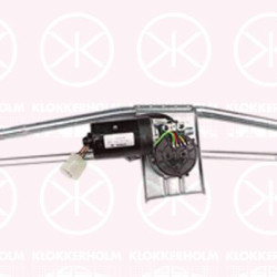 Window Cleaning System, Front, Set, with electric motor, for left-hand drive vehicles, 2D1 955 119 (VW), A0048206542 (MERCEDES), A004820654264 (MERCEDES), 2D1955603 (VW), A901 820 0181 (MERCEDES), A002820274164 (MERCEDES)