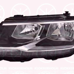 Headlight, Left, H7/H7, with daytime running light (LED), with motor for headlamp levelling, 5NN 941 005 (VW), 5NN941005 (VW)