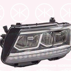 Headlight, Left, LED, with daytime running light (LED), without LED control unit for daytime running-/position ligh, AL, 5NB941773B (VW), 5NB941773D (VW), 5NB941773E (VW)