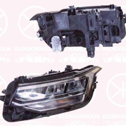 Headlight, Right, LED, with daytime running light (LED), without LED control unit for daytime running-/position ligh, AL, 5NB941036C (VW), 5NB941036G (VW)