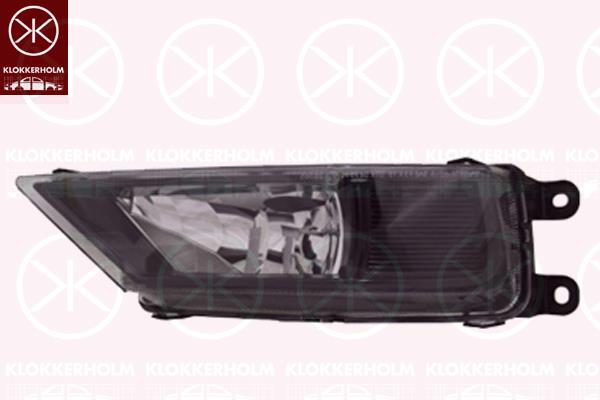 Front Fog Light, Right Front, H8, Housing Colour: black, 5NA941700B (VW), 5NA941700B (SKODA)