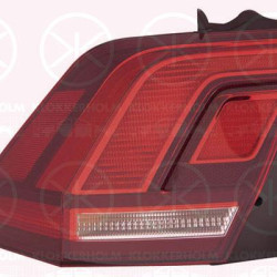 Tail Light Assembly, Left, Outer section, LED, WY21W, 5NA945095B (VW), 5NA945095C (VW), 5NA945095D (VW)