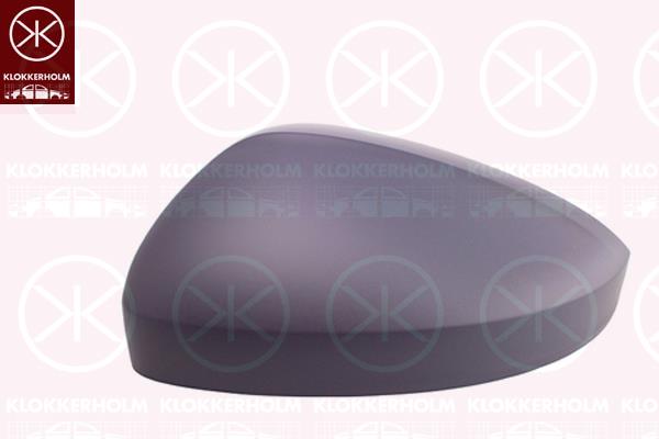 Housing, exterior mirror, Left, Vehicle Equipment: for vehicles with lane changing assist, w/primer, 5NA857537AGRU (VW)