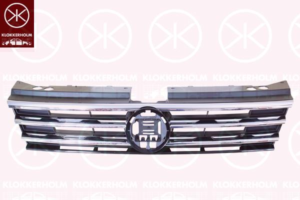 Radiator Grille, chrome/black, Trim Level: HIGHLINE, 5NN 853 651 D ZLL (VW), 5NN 853 651 G ZLL (VW)