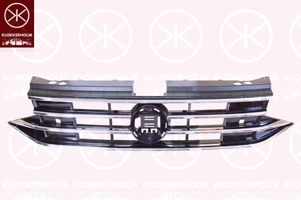 Radiator Grille, chrome/black, Trim Level: FACELIFT, 5NA853651ACZLL (VW), 5NA853651BEZLL (VW)