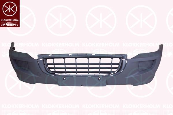 Bumper, Front, black, 2E0 807 103T (VW)