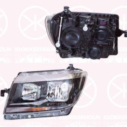 Headlight, Right, H7, H15, with motor for headlamp levelling, H21W, W5W, Hella, 7C1941006 (VW), 7C1941006B (VW)