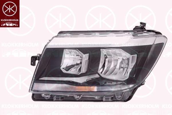 Headlight, Left, H7, H15, with motor for headlamp levelling, H21W, W5W, 7C1941005 (VW), 7C1941005B (VW), 65.25101-6009 (VW)