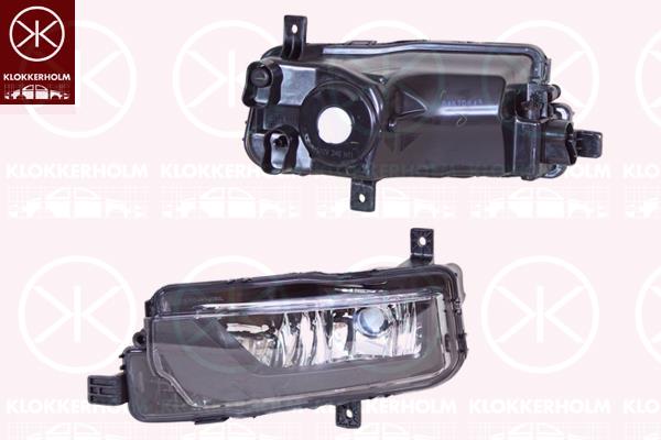 Front Fog Light, H11, Left Front, without bulb holder, 65251026000 (MAN), 7C0941661A (VW), 7C0941661B (VW), 7C0941661C (VW)