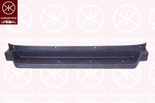 Bumper, Rear, black, 7C08079839B9 (VW)