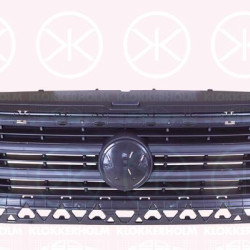 Radiator Grille, Front, black, Upper section, 7C0 853 653 F 9B9 (VW), 7C0 853 653 J 9B9 (VW)