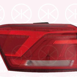 Tail Light Assembly, Left, Outer section, LED, Smoke Grey, 2GA945095A (VW), 2GA945095D (VW)