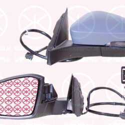 Exterior Mirror, Right, with memory, Electronically foldable, Complete Mirror, Number of pins: 13, w/primer, with indicator (LED), with reading light, Heatable, Convex, 2GA857538GRU (VW), 2GA949102A (VW), 2GA857522C (VW), 2GA857508AG9B9 (VW), 2GA857508AP9B9 (VW), 2GA857508CS9B9 (VW), 2GA857508R9B9 (VW), 2GA857508AA9B9 (VW)