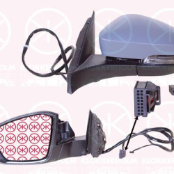 Exterior Mirror, for vehicles with lane keeping assist, Right, with memory, Electronically foldable, Complete Mirror, Number of pins: 13, Number of pins: 2, w/primer, with indicator (LED), with reading light, Heatable, Convex, 2GA857538GRU (VW), 2GA949102A (VW), 2GA857508AB9B9 (VW), 2GA857508AH9B9 (VW), 2GA857508AQ9B9 (VW), 2GA857508CT9B9 (VW), 2GA857508S9B9 (VW), 2GA857522D (VW)