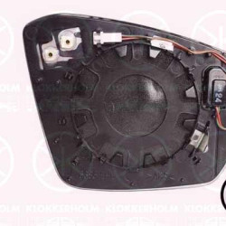 Mirror Glass, exterior mirror, Left, Heatable blind spot mirror, Aspherical, 2GM857521B (VW), 2GM857521F (VW)