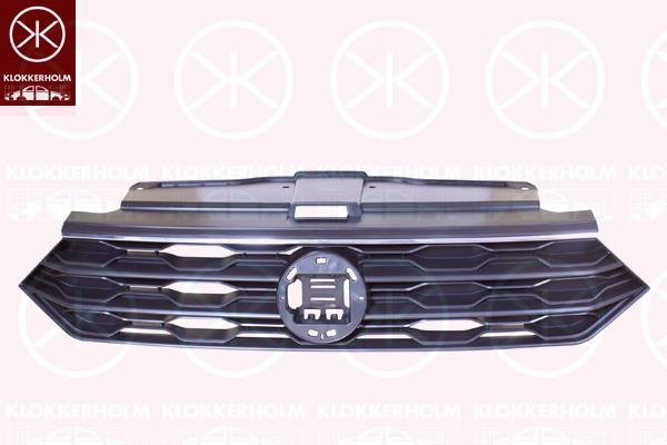 Radiator Grille, Front, chrome/black, Upper section, 2GA 853 651 D RYP (VW), 2GA 853 651 E RYP (VW), 2GA 853 651 H RYP (VW), 2GA 853 651 R RYP (VW)