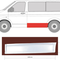 Quarter Panel, Left, Axle Distance [mm]: 3000, Repair Panel, Lateral Panel, Lower Section, 