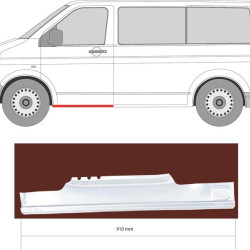 Rocker Panel, Left, Repair Panel, Outer section, 