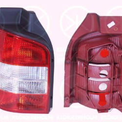 Tail Light Assembly, for vehicles with tailgate, without bulb holder, red, white, Left, 7H5 945 095 M (VW), 7H5 945 095F (VW), 7H5 945 095H (VW)