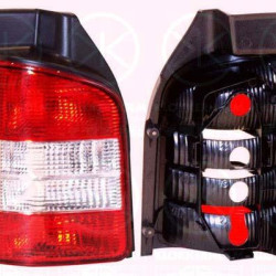 Tail Light Assembly, for vehicles with rear doors, without bulb holder, white/red, Left, 7H0 945 095 H (VW), 7H0 945 095H (VW), 7H0 945 095L (VW)