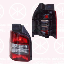 Tail Light Assembly, for vehicles with rear doors, without bulb holder, Left, Indicator Colour: Smoke Grey, 7E0 945 095D (VW), 7H0 945 095F (VW), 7H0945095K (VW)