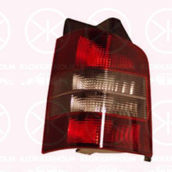 Tail Light Assembly, for vehicles with tailgate, without bulb holder, Right, Indicator Colour: Smoke Grey, 7H5 945 096K (VW), 7H5945096N (VW)