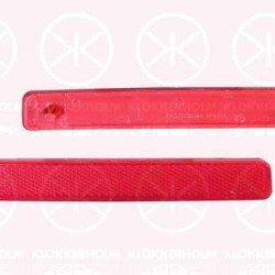 Reflector, red, Left Rear, 7E0 945 105 (VW), 7E0 945 105C (VW)