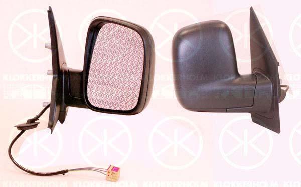 Exterior Mirror, for electric mirror adjustment, Convex, Heatable, Right, Number of pins: 5, 7H1 857 508AB (VW), 7H1 857 528A 9B9 (VW), 7H1857508AB 9B9 (VW), 7H1857508P (VW), 7H1857508P 9B9 (VW), 7H1857522S (VW)