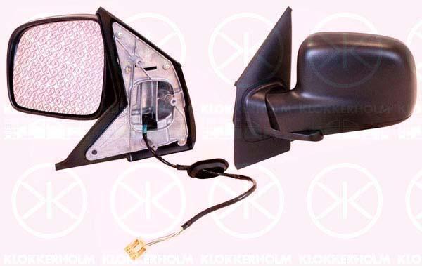 Exterior Mirror, for electric mirror adjustment, Aspherical, Heatable, Left, Number of pins: 5, 7E1858553B 9B9 (VW), 7E1858553C9B9 (VW), 7H1 857 507A (VW), 7H1 857 507A 9B9 (VW), 7H1 857 507AB 9B9 (VW), 7H1 857 507P (VW), 7H1 857 507P 9B9 (VW), 7H1 857 521A (VW), 7H1 857 527A 9B9 (VW), 7H1857521E (VW)