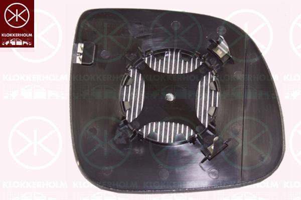 Mirror Glass, exterior mirror, Aspherical, Heatable, Left, 7E1 857 521AN (VW), 7E1 857 521J (VW), 7E1 857 521H (VW), 7E1857521AM (VW), 2H0 857 521B (VW), 2H0 857 521C (VW), 7E1 857 521M (VW), 7E1857521AQ (VW)