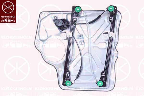 Window Regulator, OE-type, without electric motor, Electric, Left Front, with bolted-on plate, 7H0 837 753 (VW), 7H0 837 753 A (VW), 7H0 837 753 B (VW), 7H0 837 753 C (VW), 7H0837753 (VW)