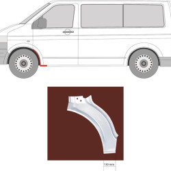 Wing, Left Front, Rear Section, Inner Section, Repair Panel, 