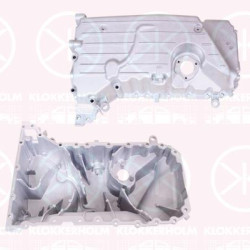 Oil Sump, Aluminium, with bore for oil-level sensor, 070 103 603F (VW), 070 103 603K (VW), 070 103 603L (VW), 070 103 603P (VW), 070103601T (VW), 070103603F (VW)