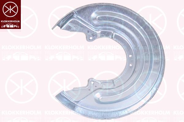 Splash Guard, brake disc, Rear Axle, Diameter 1/Diameter 2 [mm]: 345/130, 7E0 615 611 (VW), 7E0 615 611 (AUDI)