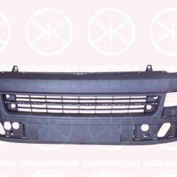 Bumper, Front, with hole(s) for washer nozzle, with holes for trim/protective strip, with hole(s) for fog lights, w/primer, 7E5 807 217D GRU (VW)