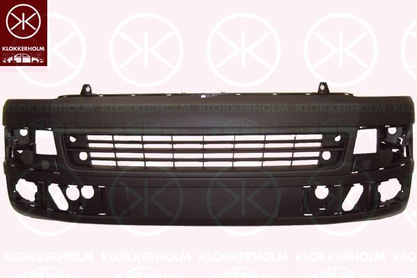 Bumper, Front, dark grey, with hole(s) for fog lights, 7E0 807 217B (VW), 7E0 807 217B 9B9 (VW)