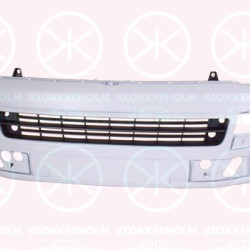 Bumper, w/primer, Front, with hole(s) for fog lights, with hole(s) for washer nozzle, 7E5 807 217A GRU (VW), 7E5 807 217N GRU (VW)