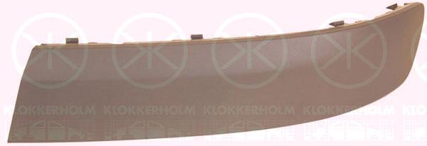 Trim/Protection Strip, bumper, dark grey, Left Front, 7H0 807 717 7G9 (VW)