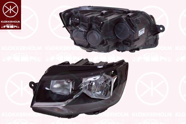 Headlight, Right, Illuminance [lx]: 12.5, H4, Valeo, 7E1 941 016L (VW), 7E1941016AB (VW), 7E1941016AD (VW), 7E1941016L (VW)