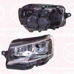 Headlight, Left, H7/H7, Valeo, 7E1 941 005 (VW), 7E1941005 (VW), 7E1941005A (VW), 7E1941005D (VW), 7E1941005E (VW), 7E1941005F (VW), 7E1941005G (VW)