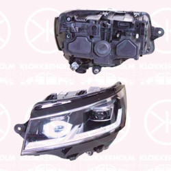 Headlight, Left, LED, with daytime running light (LED), with motor for headlamp levelling, Valeo, 7L1941773A (VW)