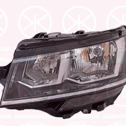 Headlight, Right, H7, H15, with motor for headlamp levelling, Valeo, 7L1941006A (VW), 7L1941006B (VW)