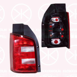 Tail Light Assembly, Left, for vehicles with rear doors, white/red, without bulb holder, 7E0 945 095P (VW), 7E0 945 095Q (VW), 7E0 945 095T (VW), 7E0945095P (VW), 7E0945095Q (VW)