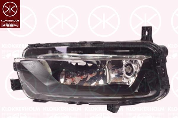 Front Fog Light, Left Front, H11, without bulb holder, 7LA941661A (VW), 7LA941661A (AUDI)