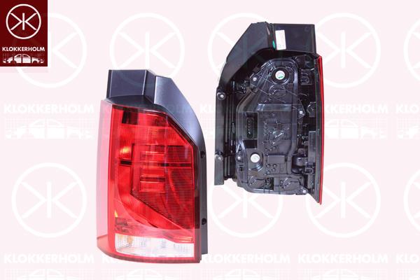 Tail Light Assembly, Right, for vehicles with tailgate, with bulb holder, Olsa, 7LA945096E (VW), 7LA945096E (VAG), 7LA945096J (VW)