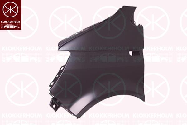 Wing, Left Front, with hole for direction indicator, 7E0 821 101 (VW), 7E0 821 101A (VW), 7E0 821 101B (VW), 7E0821101 (VW)