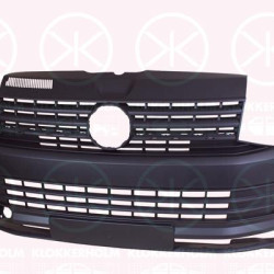 Bumper, Front, Grained, black, with hole(s) for fog lights, 7E0 807 221 D 9B9 (VW), 7E0807217S 9B9 (VW)